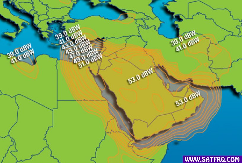 Intelsat 12 Middle East Kapsama Alanı