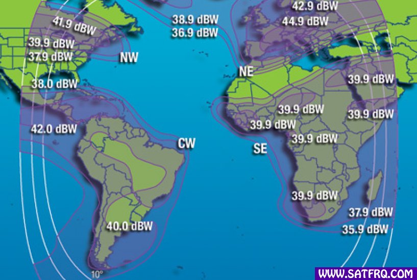 Intelsat 905 Zone C Band Kapsama Alanı