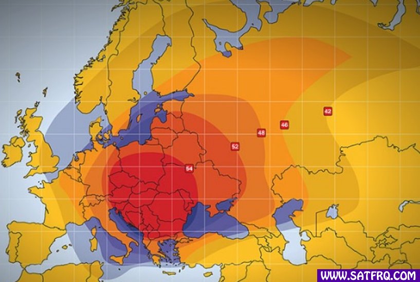 Amos 2 Europe Zone de Couverture