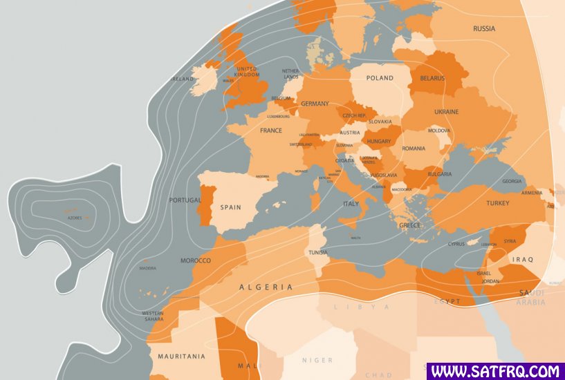 Hispasat 30W-5 Europe Kapsama Alanı