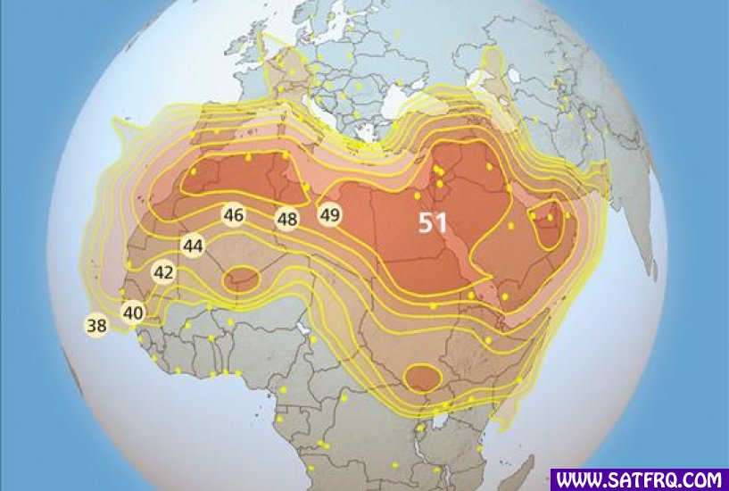 Arabsat 5A Pan Arab Abdeckung