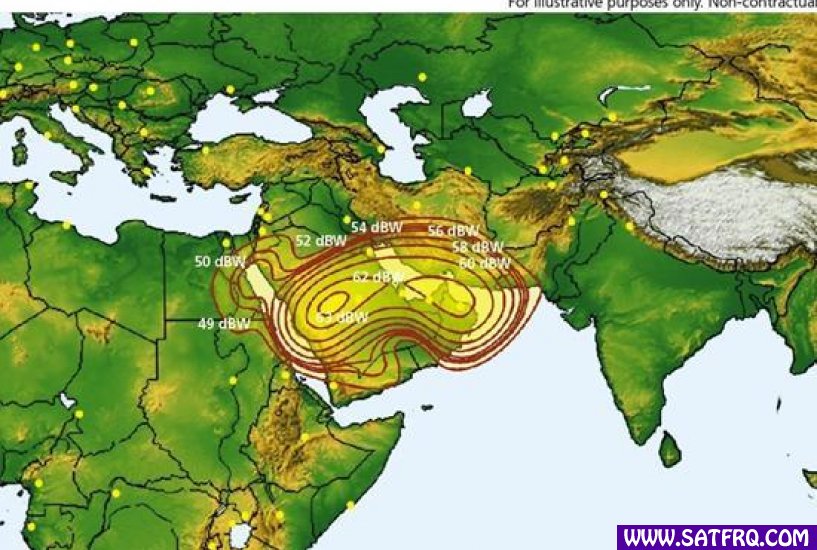 Arabsat 5A KA Band Beam