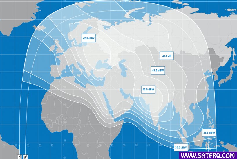 Yamal 202 C Band Zone de Couverture