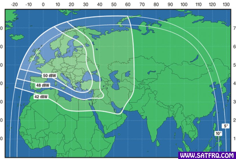 Express AM22 Europe Beam