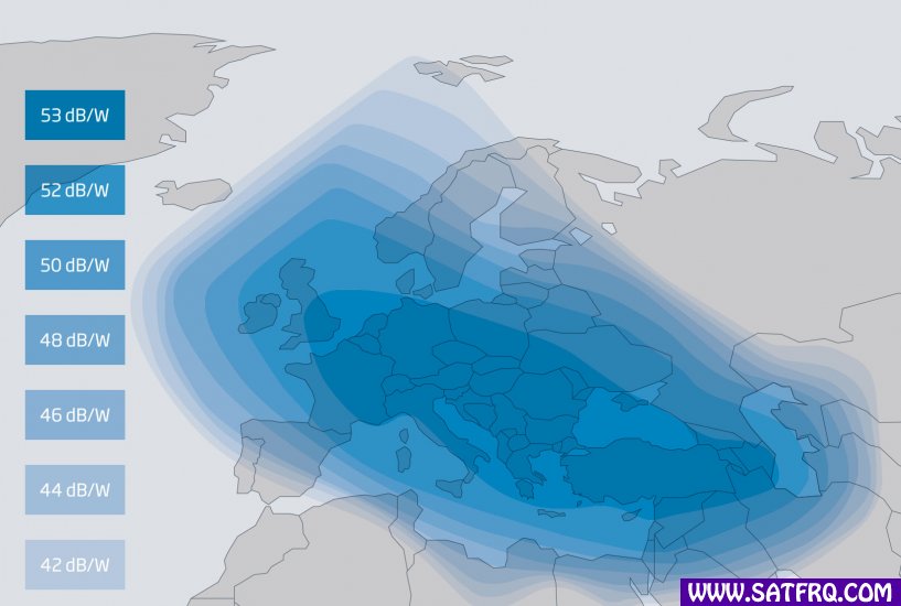 Türksat 2A West Zone de Couverture