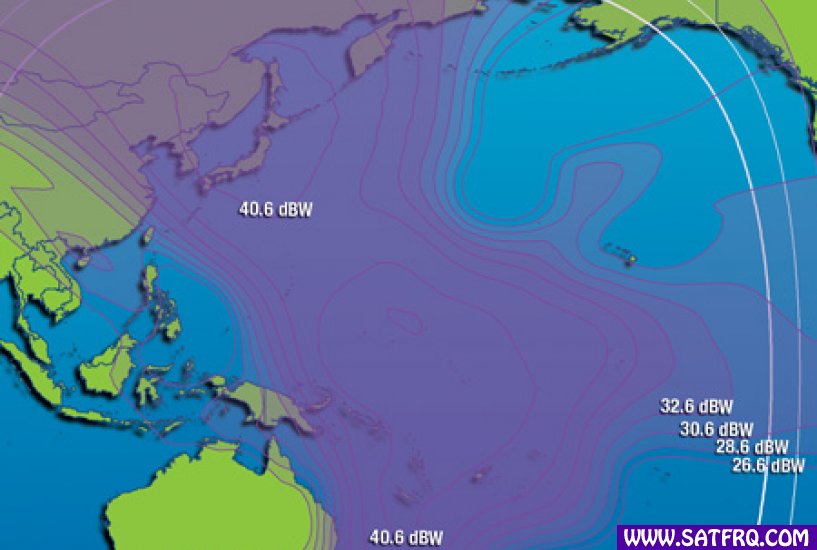 Intelsat 5 Pacific Abdeckung