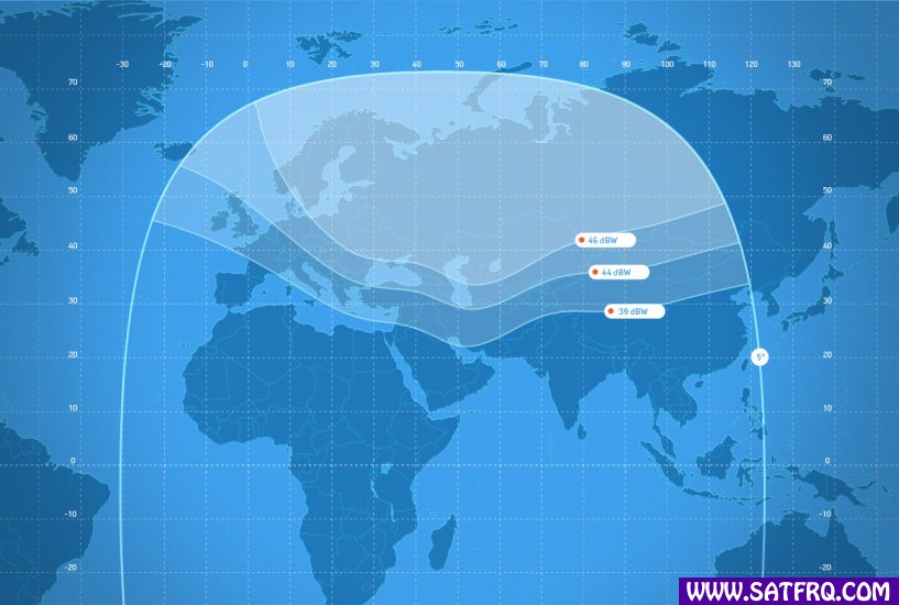 Express AM6 C Band Fixed 1 Kapsama Alanı