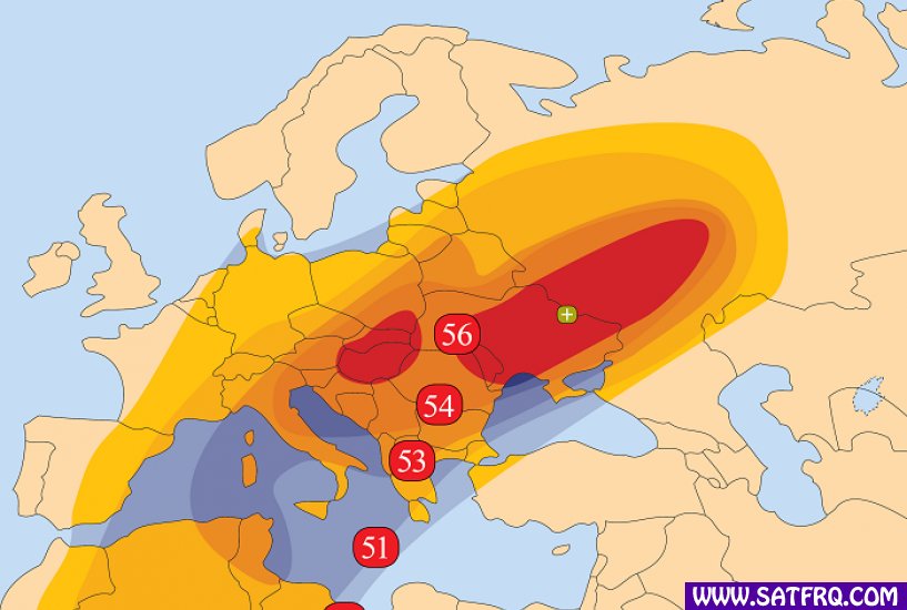 Amos 7 Central Eastern Kapsama Alanı