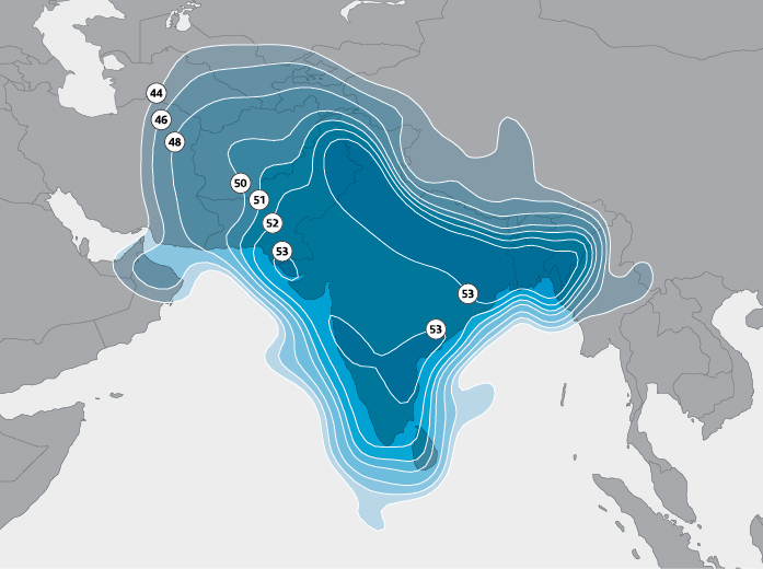 SES 8 South Asia Beam