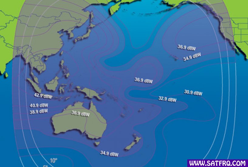 Intelsat 19 C Band West Hemi Kapsama Alanı