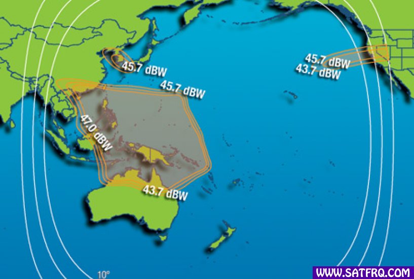 Intelsat 19 Southwest Zone de Couverture