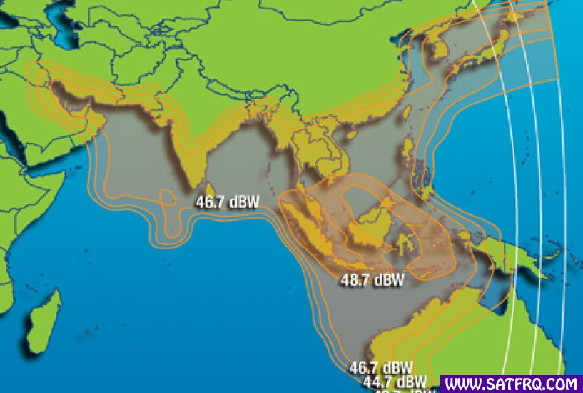 Intelsat 22 Mobility Zone de Couverture