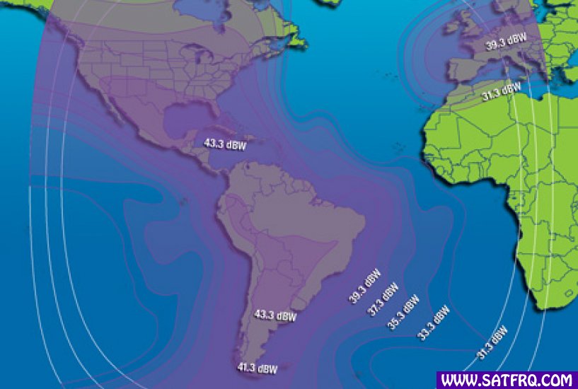 Intelsat 21 C Band West Hemi Zone de Couverture