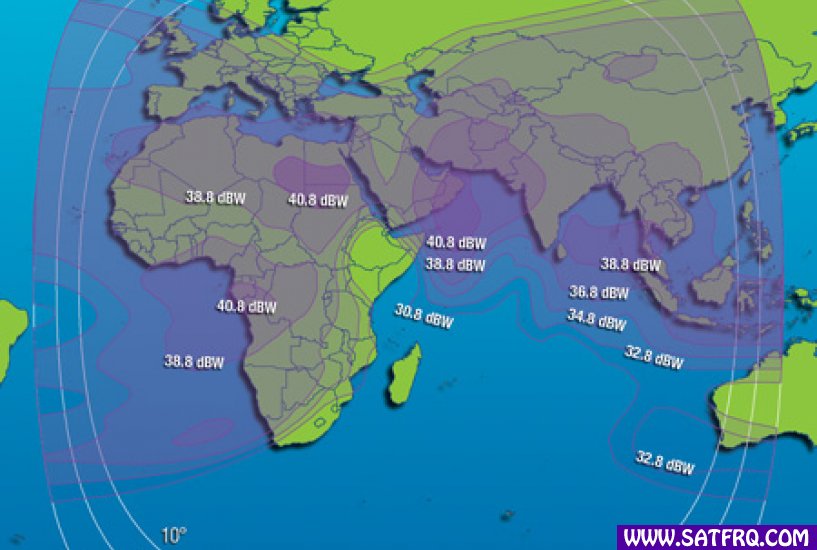 Intelsat 10 C Band Zone de Couverture