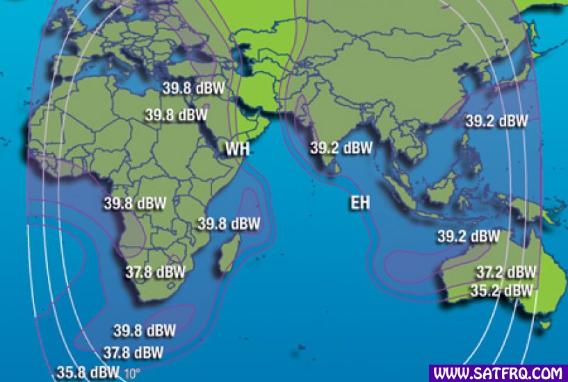 Intelsat 906 C Band Hemi Kapsama Alanı