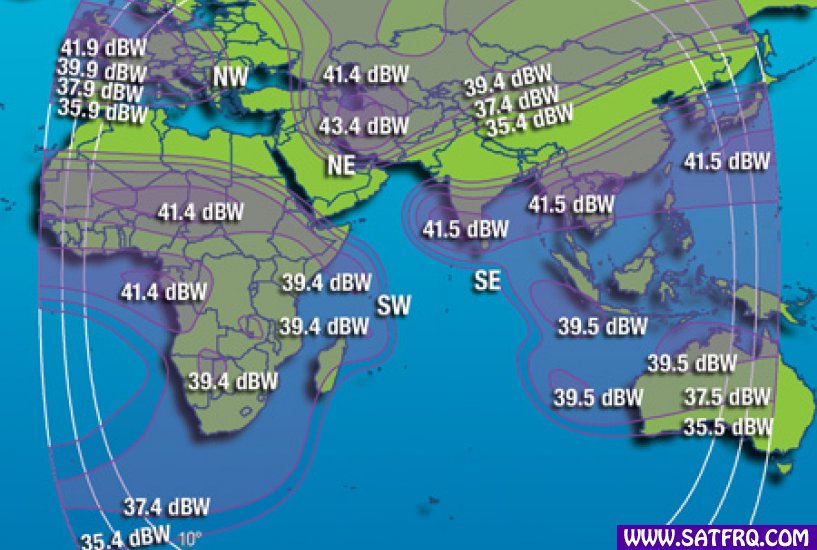 Intelsat 906 C Band Zone Abdeckung