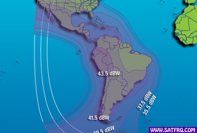 Intelsat 14 C Band Americas Zone de Couverture