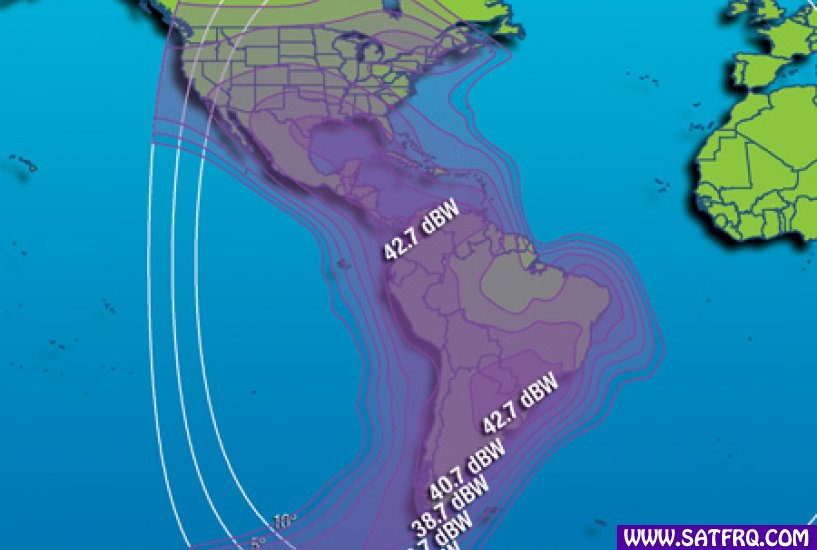 Intelsat 1R C Band Americas Zone de Couverture