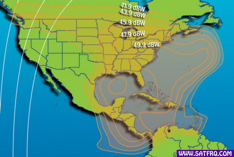 Intelsat 1R North America Kapsama Alanı