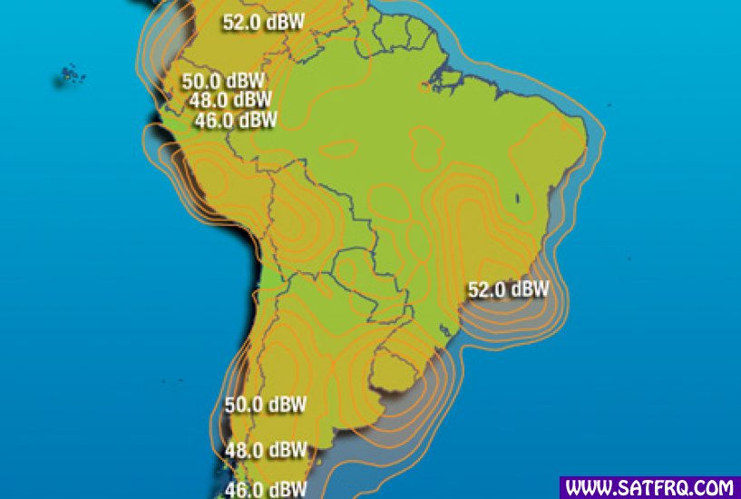 Intelsat 1R South America Zone de Couverture