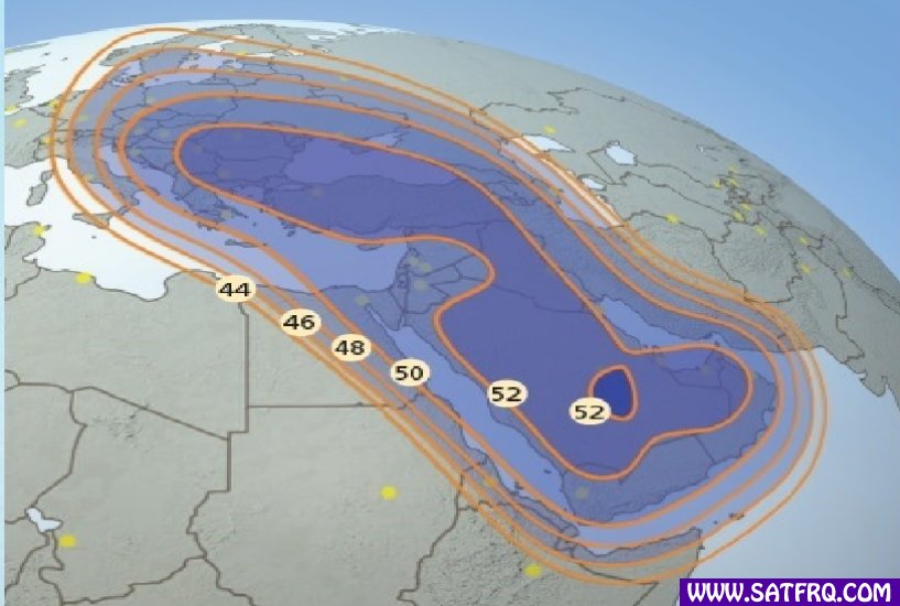 Hellas Sat 3 Middle East Zone de Couverture