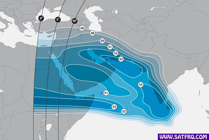 SES 9 West Indian Ocean Kapsama Alanı