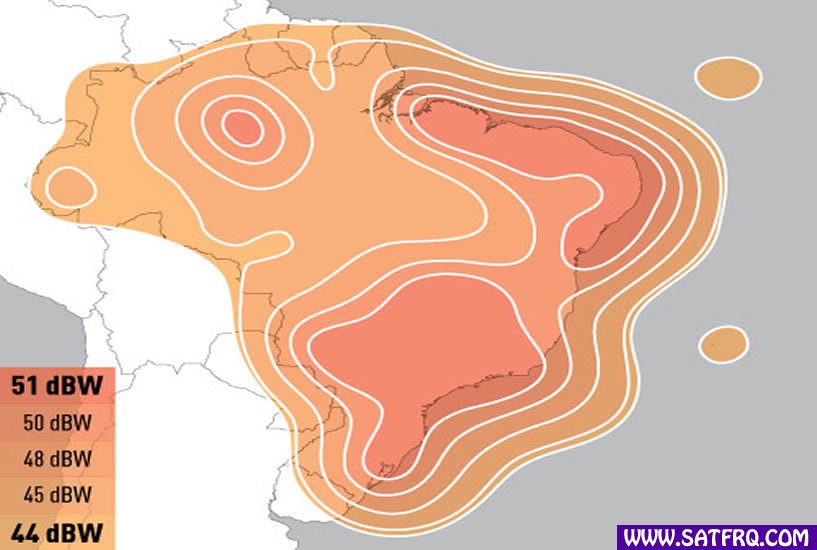 Eutelsat 65 West A Brazil Abdeckung