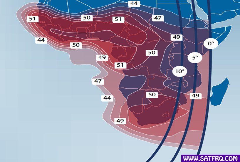 Telstar 11N Sub Saharan Africa Zone de Couverture