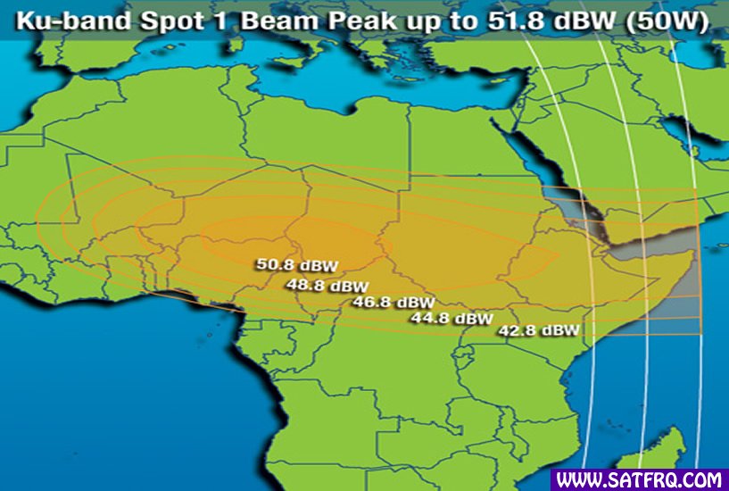 Intelsat 701 Spot 1 Abdeckung