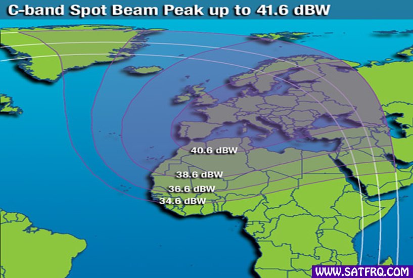 Intelsat 701 C Band Spot  Beam