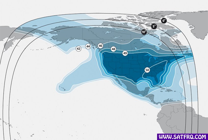 SES 15 North America Zone de Couverture