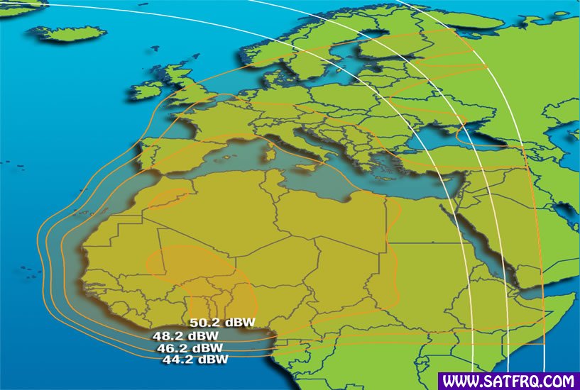 Intelsat 35e Africa and Europe Abdeckung