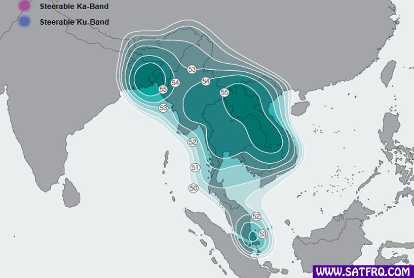 Koreasat 5A Indochina Kapsama Alanı