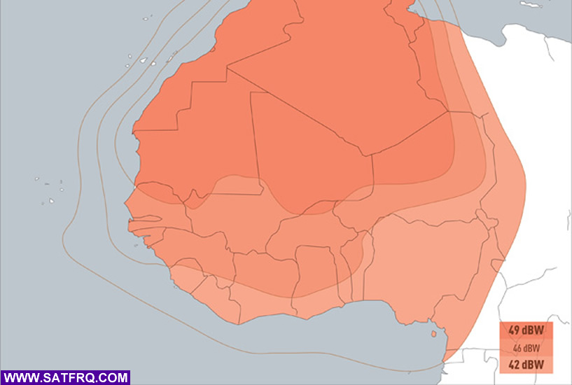 Eutelsat 7 West A North West Africa Abdeckung