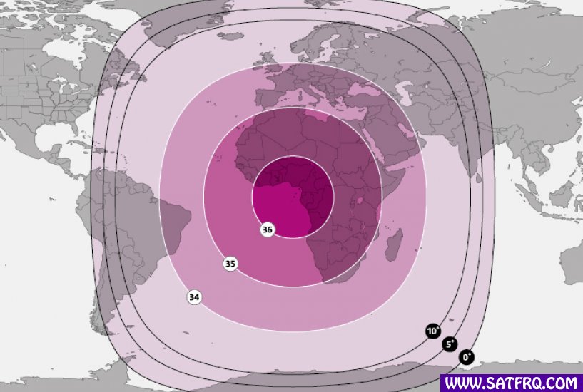 SES 5 Global C Band Kapsama Alanı