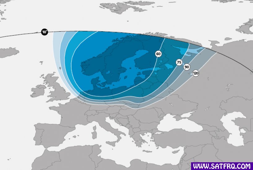 SES 5 Nordic Kapsama Alanı